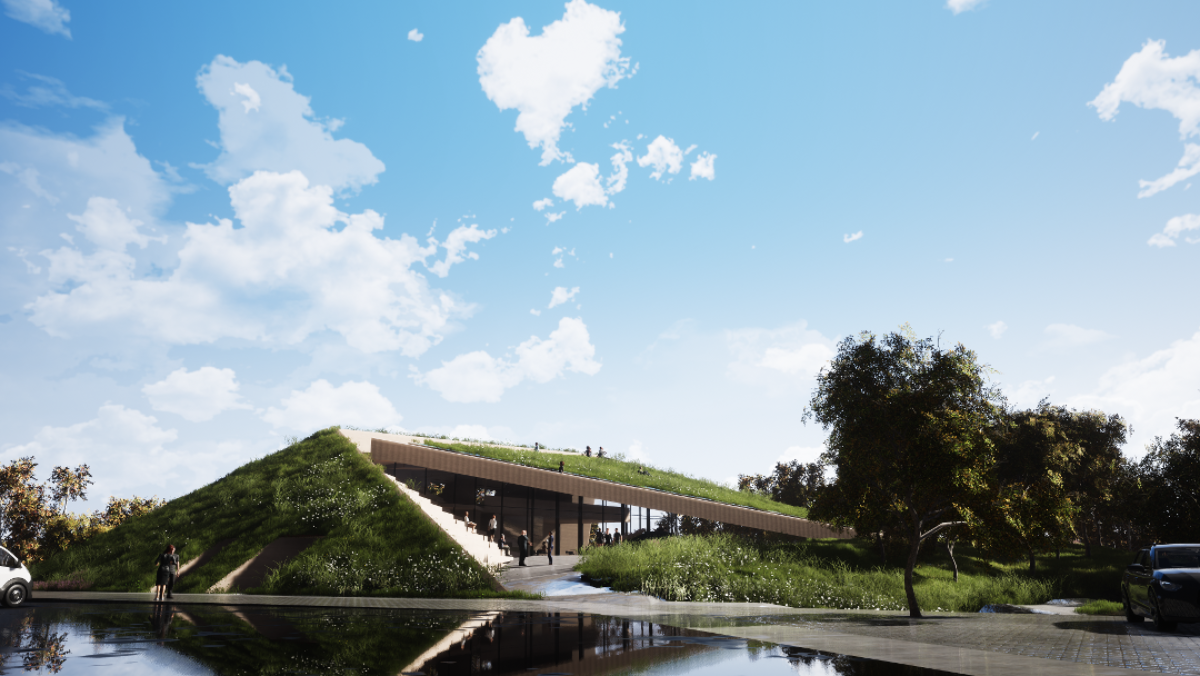 Tarpe diem Lindøy inngang og atrium.png